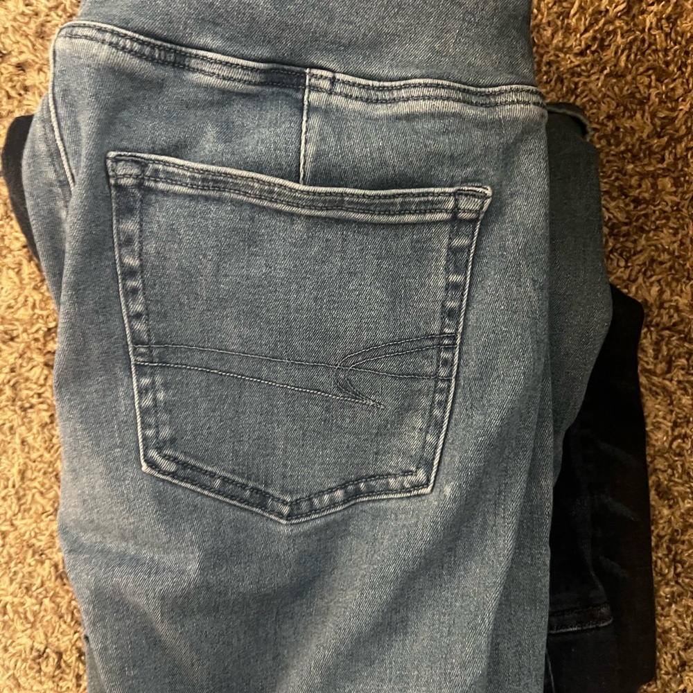 American Eagle Outfitters Dark Wash Jeans pull on luxe style size large